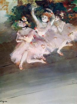 Edgar Degas : Three Ballet Dancers